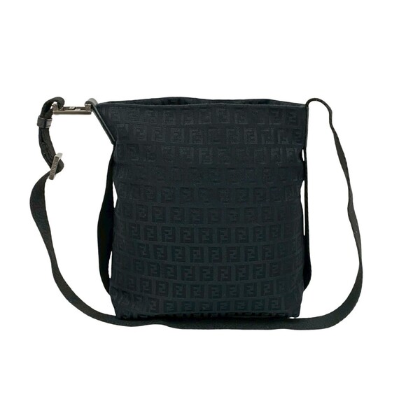 Fendi Handbags - FENDI Black Leather Shoulder Bag